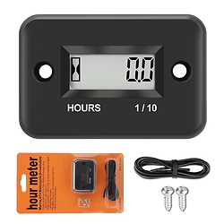 Cuenta Horas Universal Negro Resistente al Agua Proteam