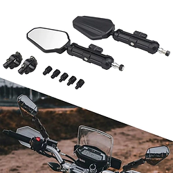 ESPEJOS RETROVISOR REBATIBLE PLEGABLE ENDURO/TRAIL/TOURING MOTO CERTIFICADO CE- PROTEAM