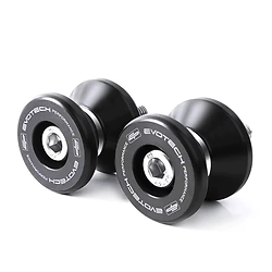 PAR DE SPOOLS EVOTECH 6MM PARA CABALLETE DE MOTO UNIVERSALES