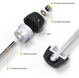 SLIDER EJE DELANTERO VOGE 525 DSX 23/26 FRONT FRAME SLIDER EVOTECH