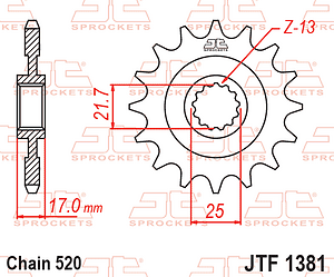 PI�ON JT NX 500 / VOGUE DS525 / CB 500 15D