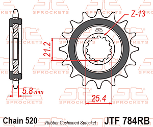 PI�ON JT CF 450 MT/NK/SR 400 NK/GT 14D