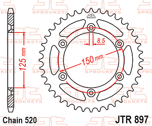 CORONA JT CF 450 MT KTM HUSQ GAS CROSS 26 47D
