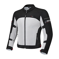 CHAQUETA CON PROTECCION CE PRIMAVERA/VERANO BLACK/GREY SCOYCO