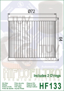 FILTRO ACEITE HIFLO GS250 A 1150/BANDID400