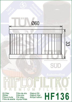 FILTRO ACEITE HIFLO DR250/350 90/99
