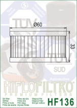 FILTRO ACEITE HIFLO DR250/350 90/99