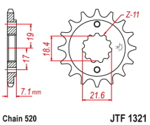 PI&Ntilde;ON JT XR 250 96/07 CRF 250 19/23 13D