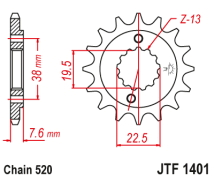 PI&Ntilde;ON JT KSF 400 03/06 LT-Z 400 LT-R 450 03/12 14D