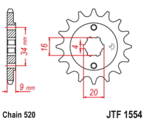 PI�ON JT YFS 200 88/06 TT-R 230 05/22 DT 200 85 13D