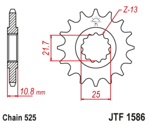 PI�ON JT YAMAHA YZF-R6 06/20 16D