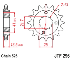 PI�ON JT SHADOW 600 90/06-TRANSALP 88/13 15D