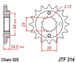 PI�ON JT AFRICA TWIN 90/03 16D
