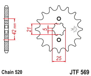 PI�ON JT KDX 87/04 KLX 79/02 YZ/WR 79/98 14D