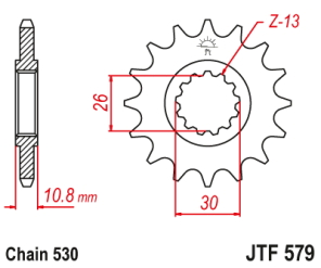 PI�ON FZ1/YZF/FJ/XJR 17D
