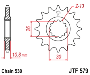 PI�ON FZ1/YZF/FJ/XJR 17D