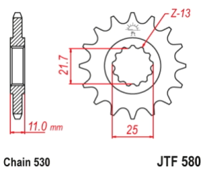 PI�ON JT FZ6/YZF-R6/FZ/YZF 16D