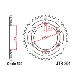 CORONA JT XR 250 90/95 XR 600 91/00 48D