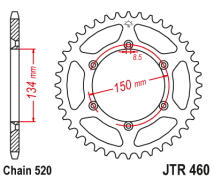 CORONA JT KX 125 92/02 KX 250 92/05 KLX 650 93/96 49D