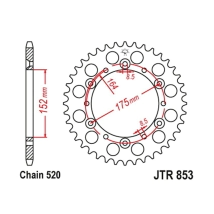 CORONA JT YFZ 350 89/06 SR 500 91/00 41D