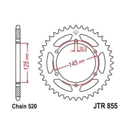 CORONA JT XTZ 660 TENERE 04/15 45D