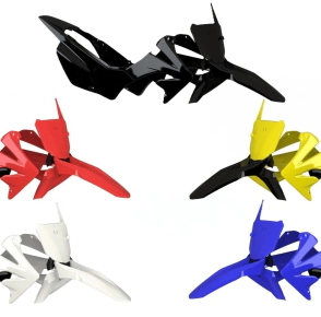 KIT PLASTICOS TORNADO ROJO/L BLANCO C/ FARO AMX