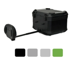 TOP CASE ALU 45L RESPALDAR EXTENSIBLE COOCASE ALUMINIO 1,5mm + DIVISOR Y ELASTICOS