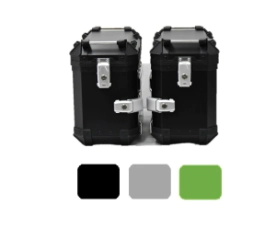 BAULERAS LATERALES 28L COOCASE ALUMINIO 1,5mm + DIVISOR Y ELASTICOS
