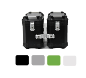 BAULERAS LATERALES 36L COOCASE ALUMINIO 1,5mm + DIVISOR Y ELASTICOS