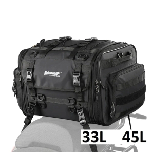 BOLSO & MOCHILA TRASERO RIGIDO EXPANSIBLE 12L-18L BLACK MATTE RHINOWALK